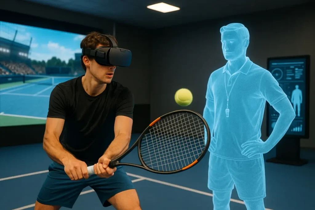 Инновационные теннисные тренировки 2025: от AI-тренеров до VR-реальности